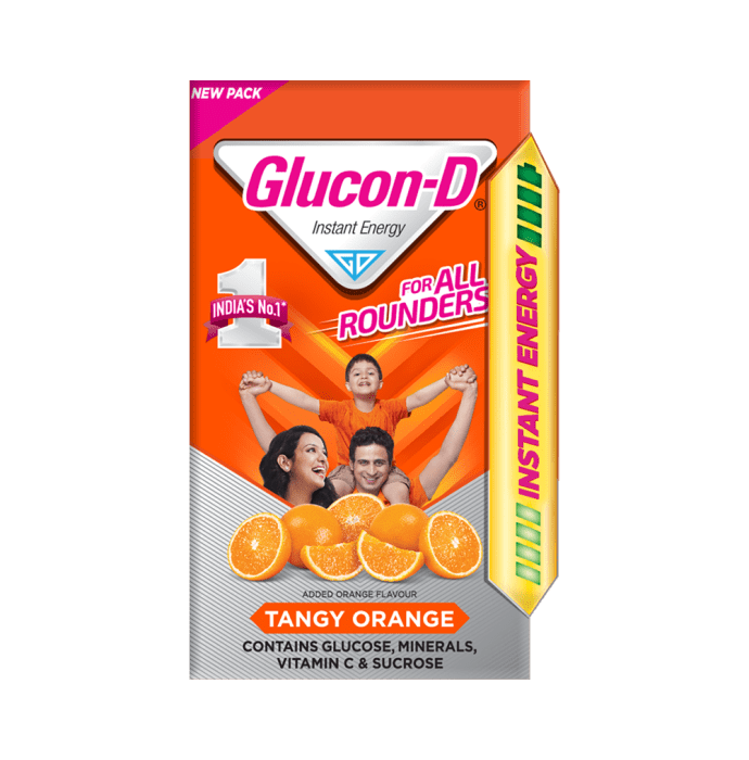 Glucon-d orange powder orange